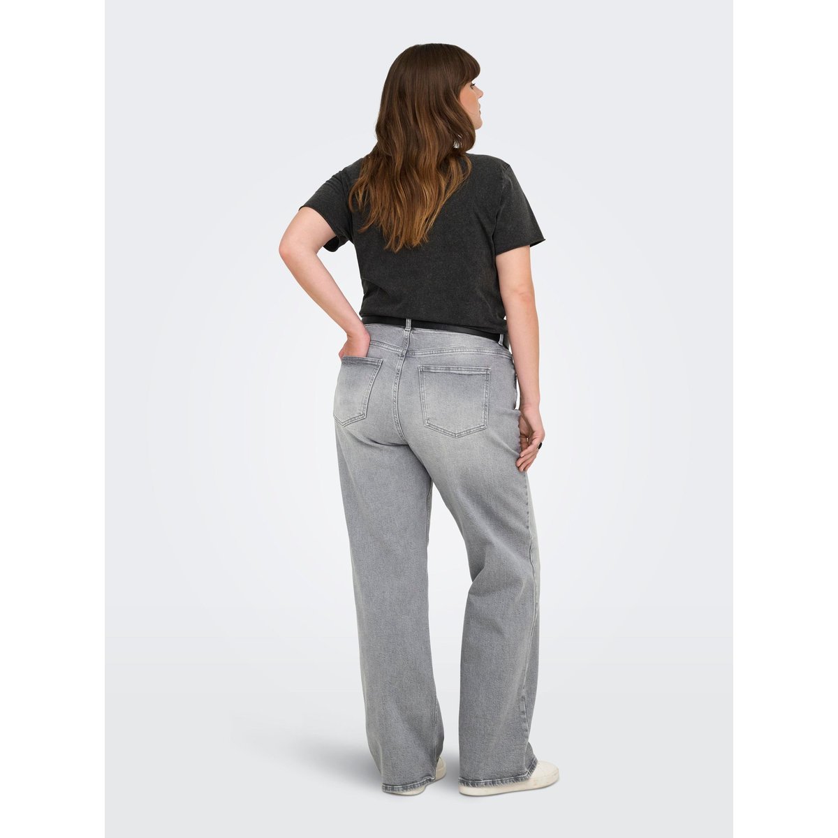 Jean À Jambe Large grey denim, ONLY CARMAKOMA