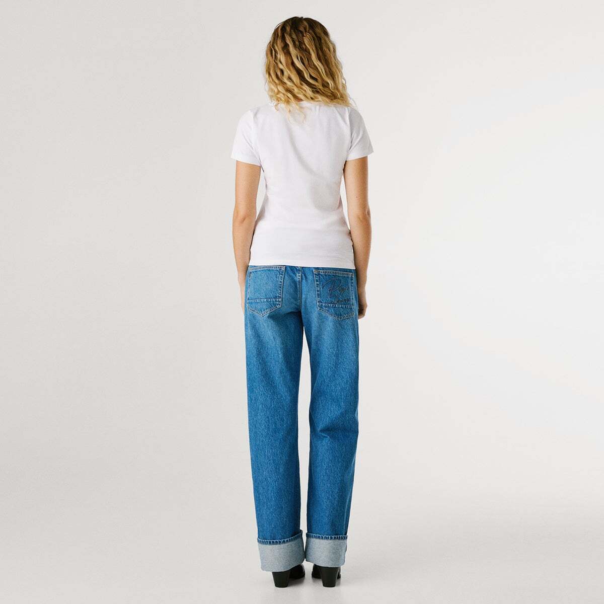 T-shirt manches courtes, logo devant blanc, PEPE JEANS