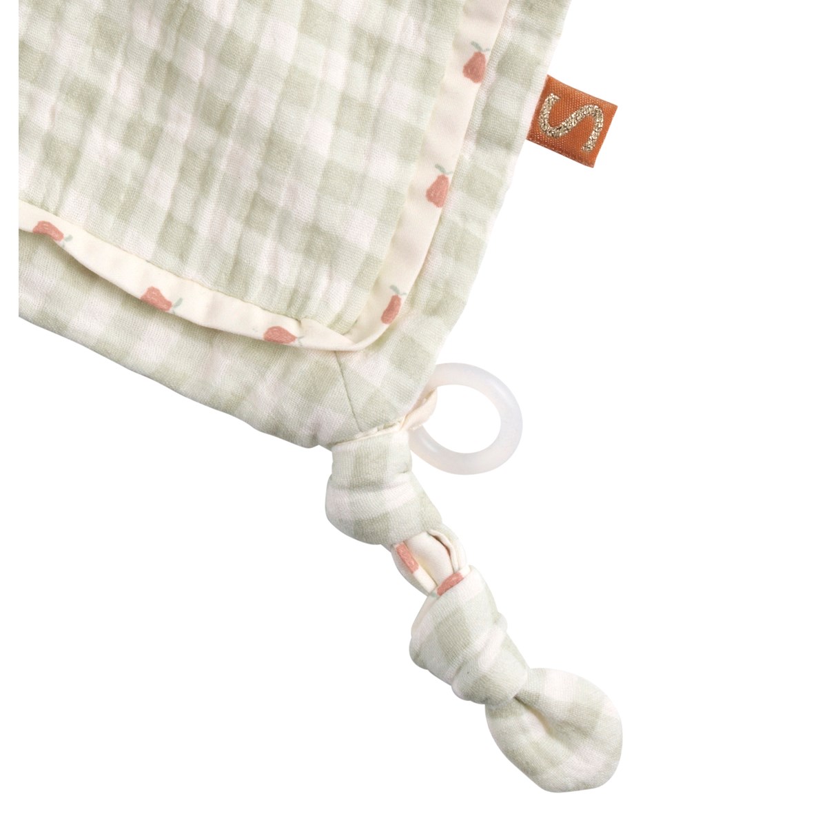 Doudou plat jardinier BOTANICA ecru, vert, terracotta, SAUTHON