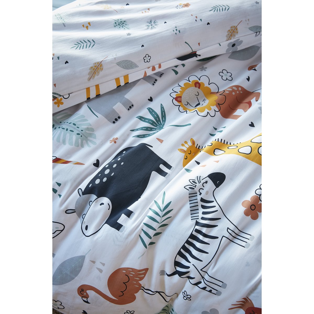 Couette imprimée Coton avec taie Savannah multicolore, EDEN