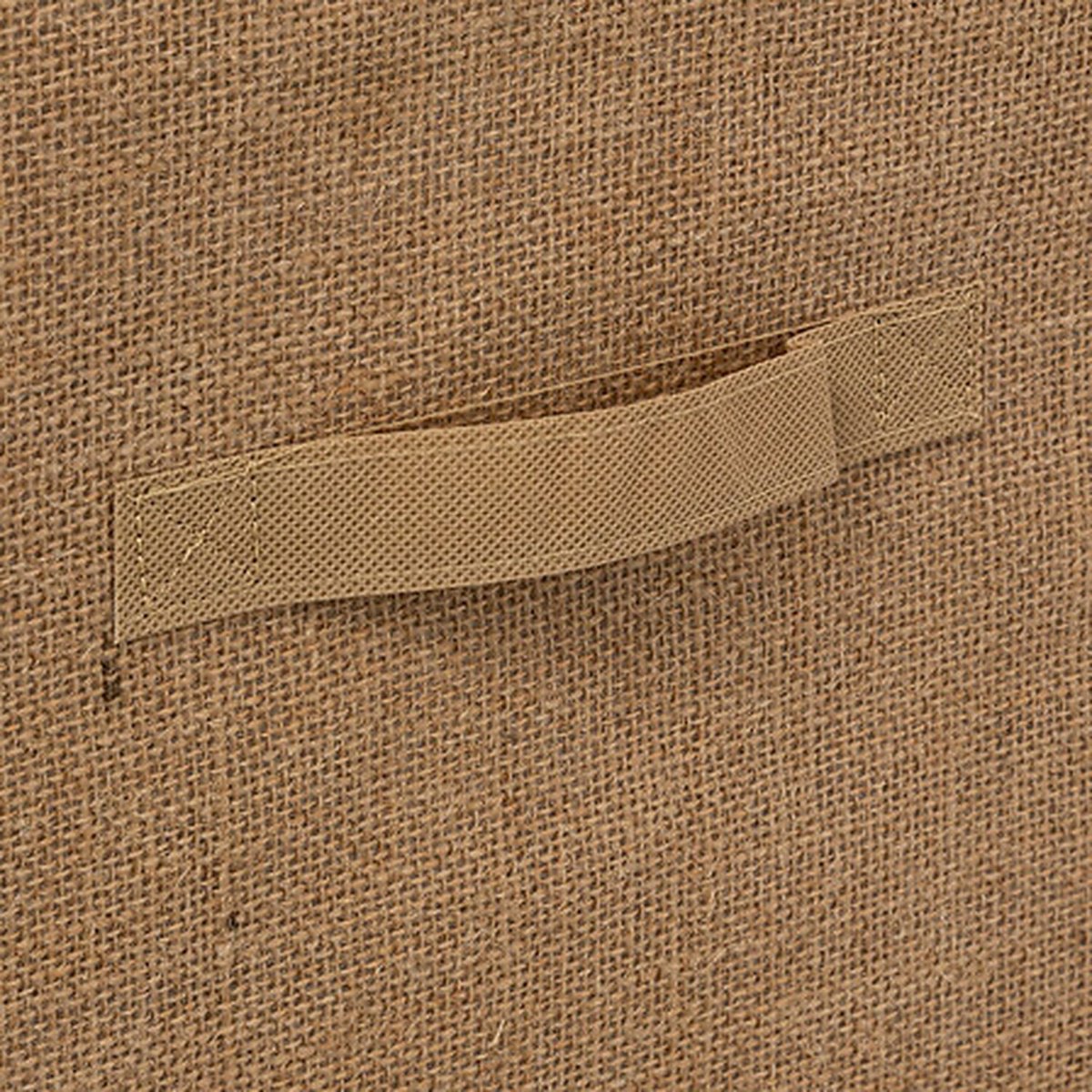 Lot de 2 boîtes de rangement pliants en jute marron, TOILINUX