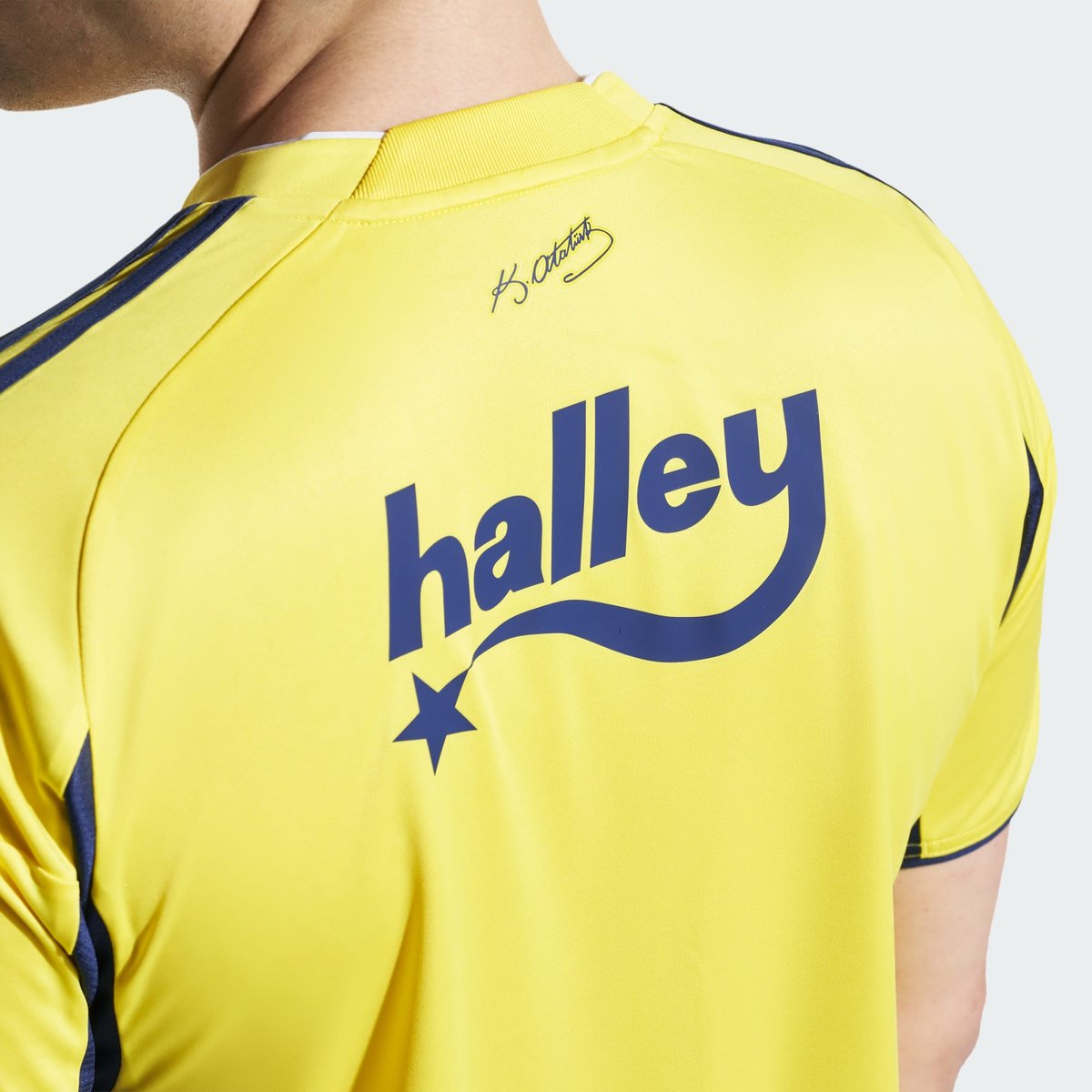 Maillot Extérieur Fenerbahce 2025/2026 bright yellow / dark blue, adidas Performance