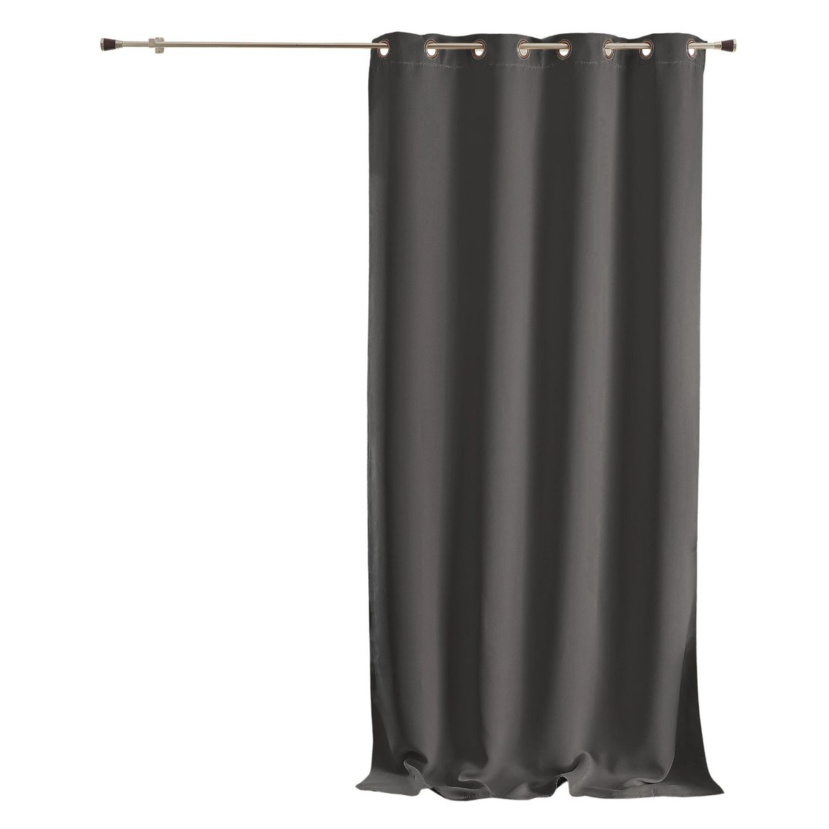 Rideau ameublement 80% occultant gris anthracite, HOME MAISON