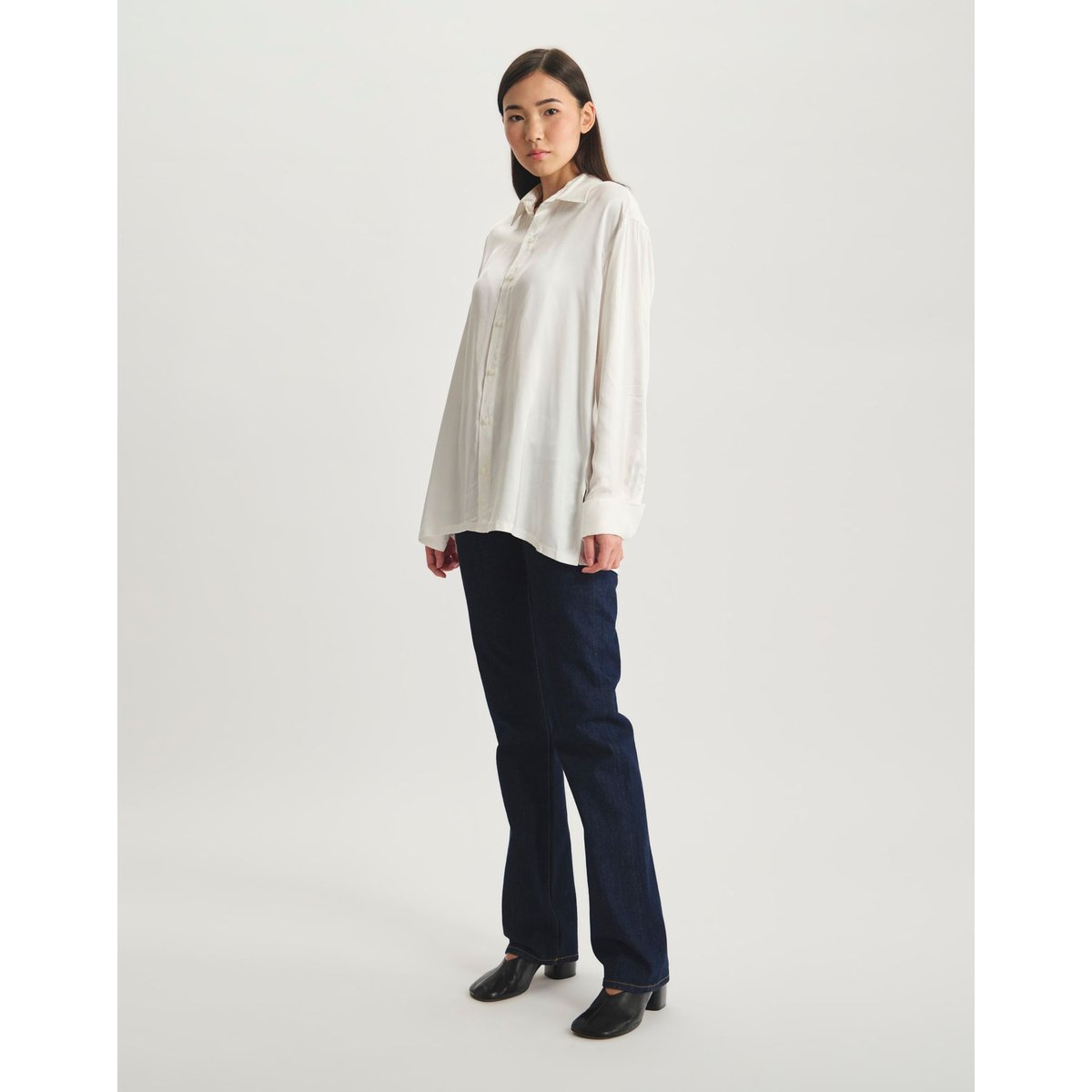 Chemise Nova en viscose recyclée blanc, INES DE LA FRESSANGE PARIS