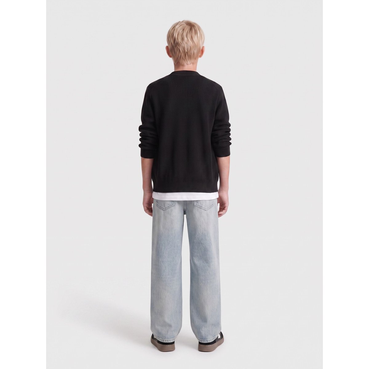 Jean À Jambe Large light blue denim, ONLY & SONS JUNIOR