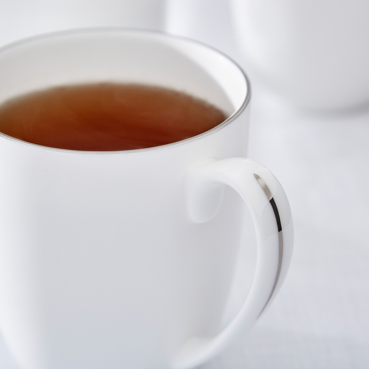 Set of 4 Serendipity Platinum Barrel Shape Mugs white, ROYAL WORCESTER