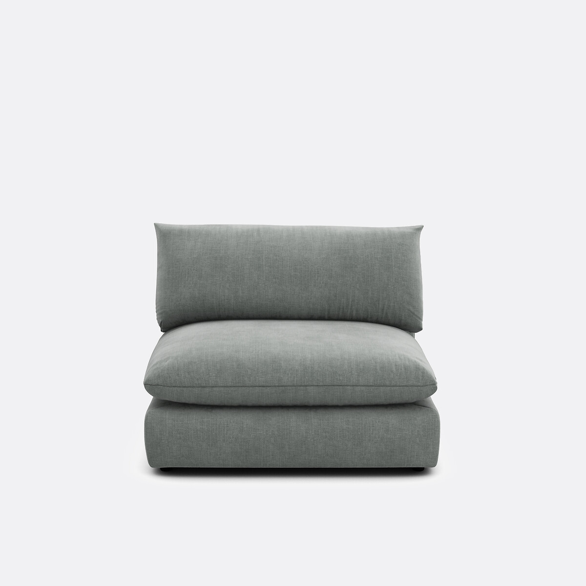 Élément chauffeuse pour canapé modulable, en tissu structuré, MALO céladon, LA REDOUTE INTERIEURS