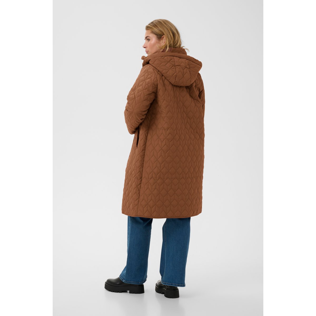 Manteau marron friar brown, KAFFE CURVE