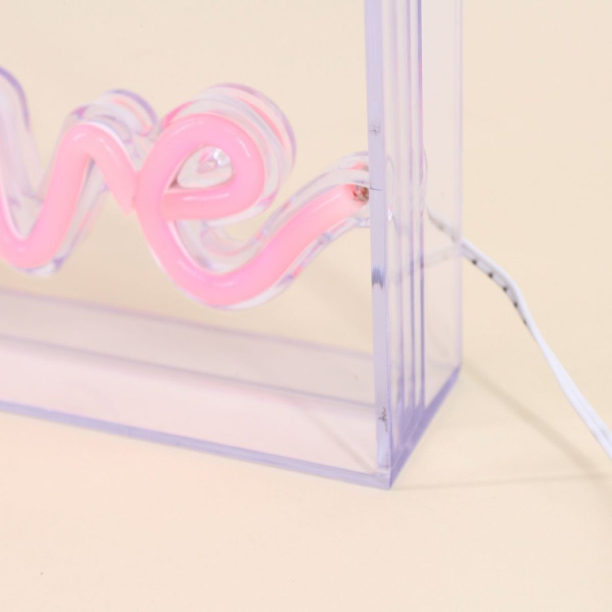 Cadre néon Love 23x13cm gris, ORNAMI
