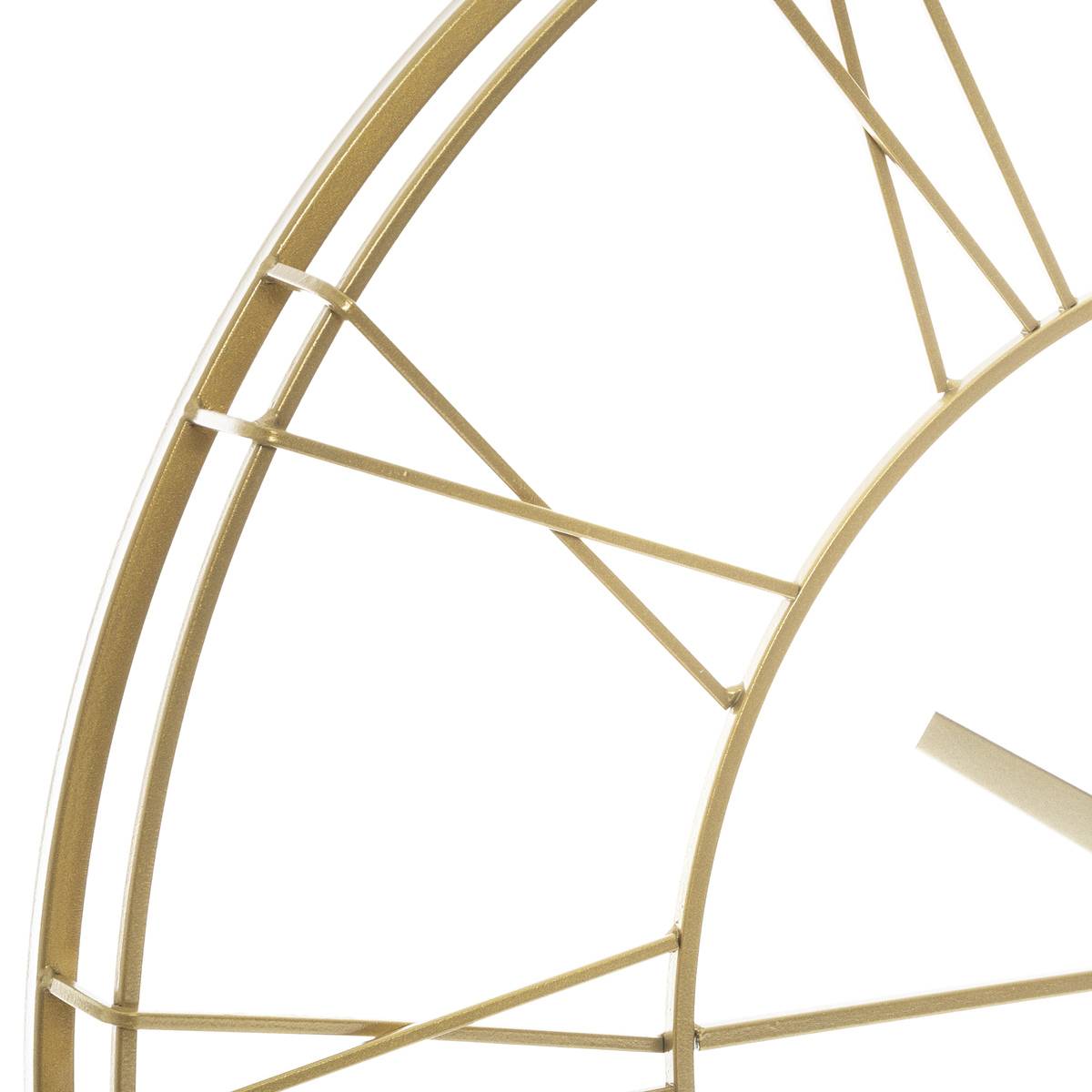 Horloge filaire dorée design 3D PHIL doré, ATMOSPHERA