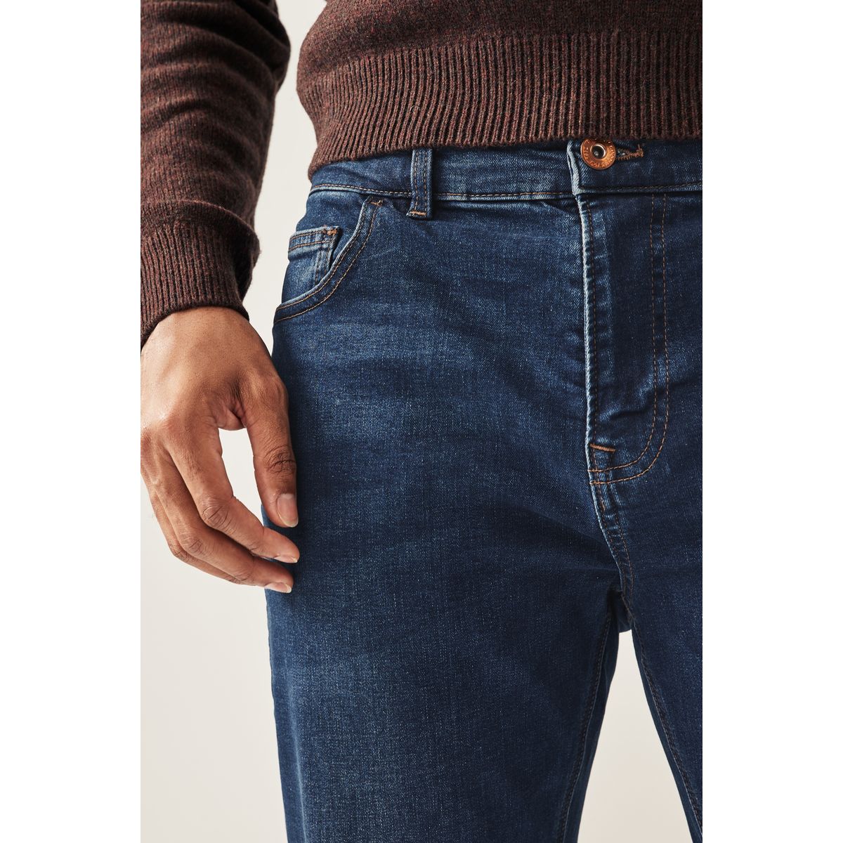Jean stretch classique bleu moyen, NEXT