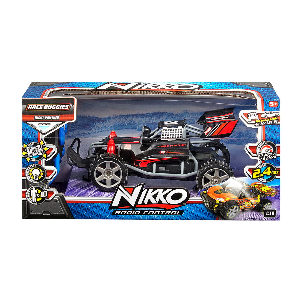 Voiture RC Race buggies night panther noir, NIKKO