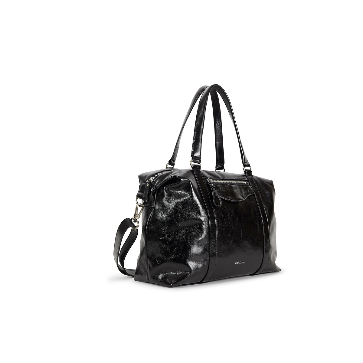 Sac à main en cuir THYLANE noir, NAT & NIN