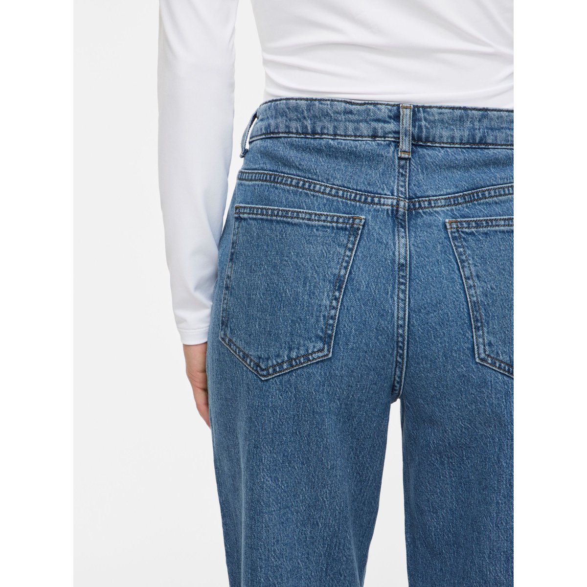 Jean Droit bleu - medium blue denim1, VILA
