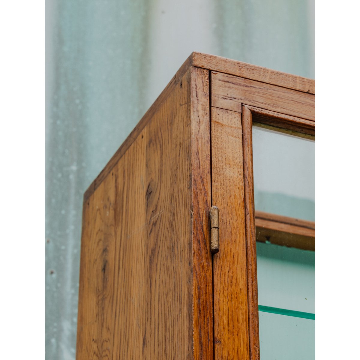 Petite vitrine en bois Victoria N°237 - Bon état vert, DEBONGOUT