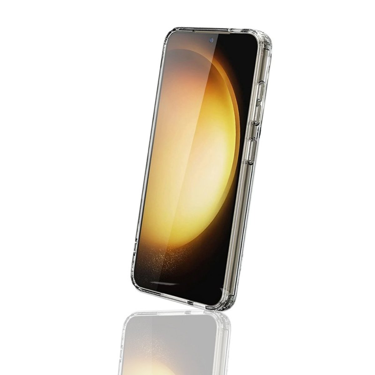 Coque Anti-choc Magnétique compatible Magsafe pour Galaxy S23 Plus Transparente + 2 vitres transparent, EVETANE
