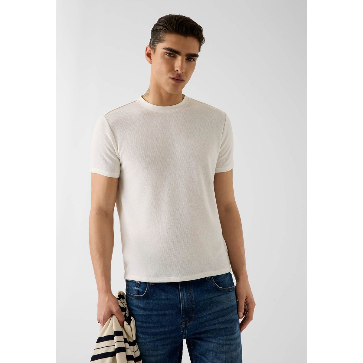 T-Shirt Tricoté blanc, GUESS