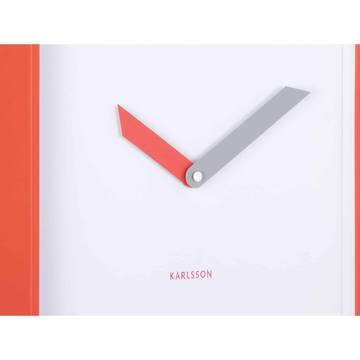 Horloge Murale Plastique COOL RETRO CUADRADO rouge, KARLSSON