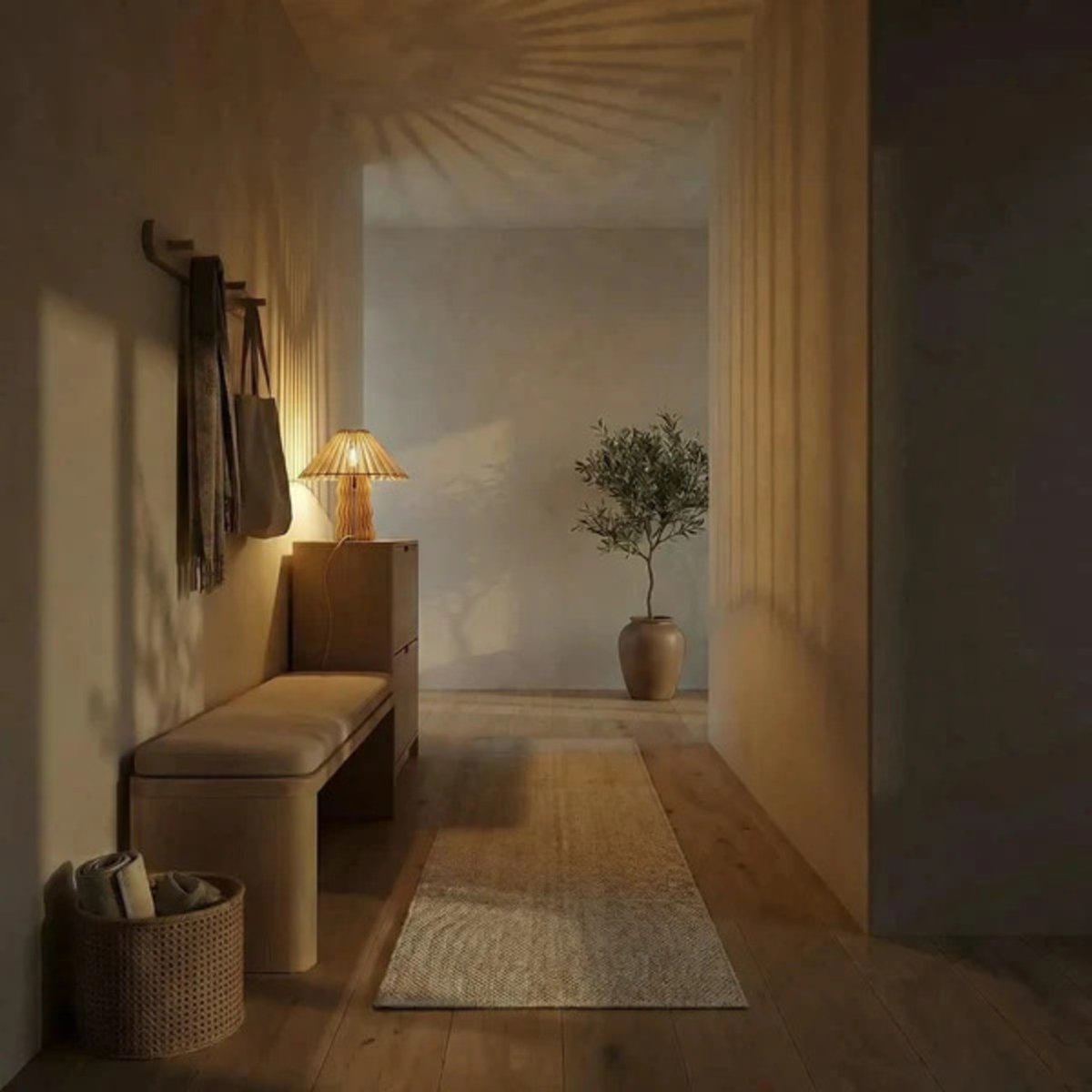 Lampe de table en bois de peuplier ALICE bois clair, ATELIER LOUPIOTE