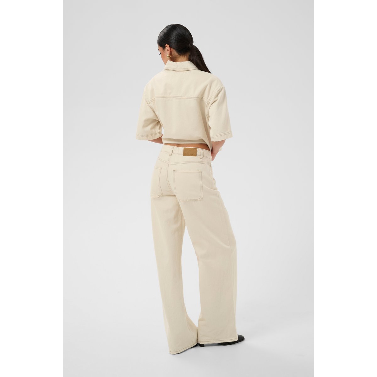 Jeans off white washed, KAFFE