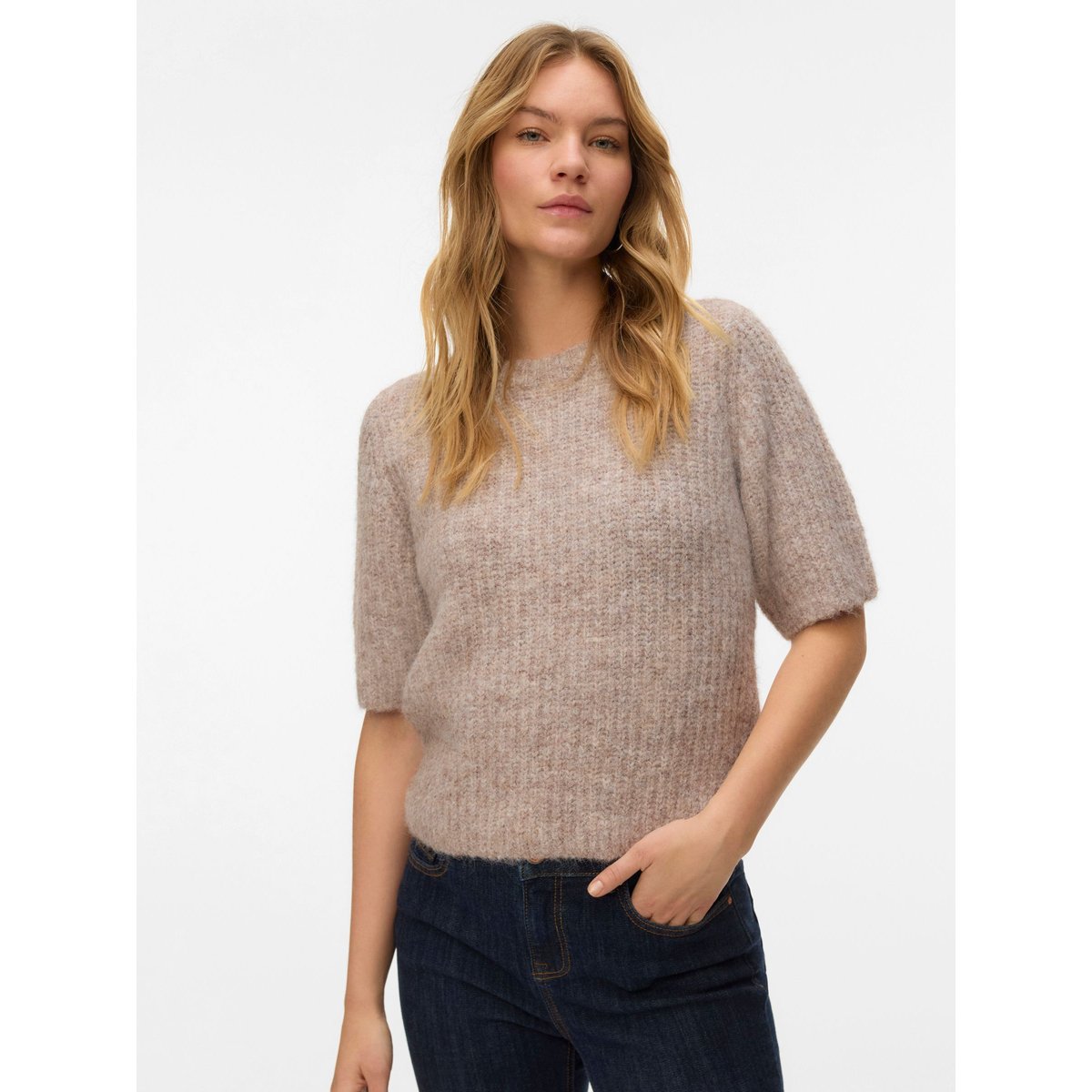 Pull En Maille marron - moon rock 2, VERO MODA