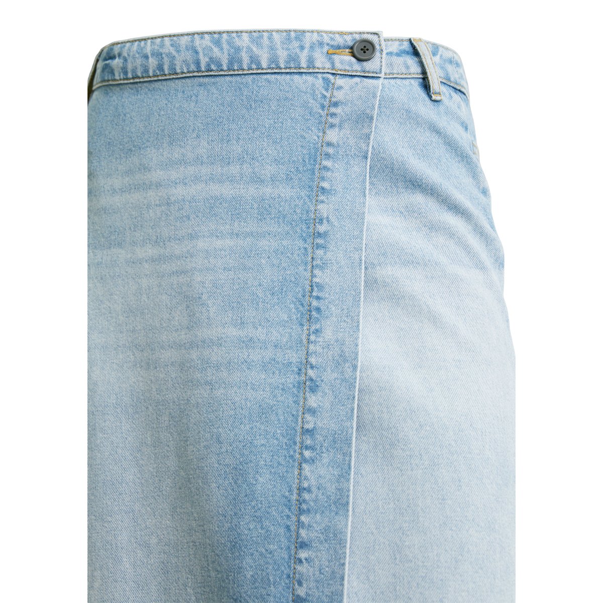 Jupe en jean paréo regular en mélange TENCEL™ Lyocell nleu clair, MARC O'POLO