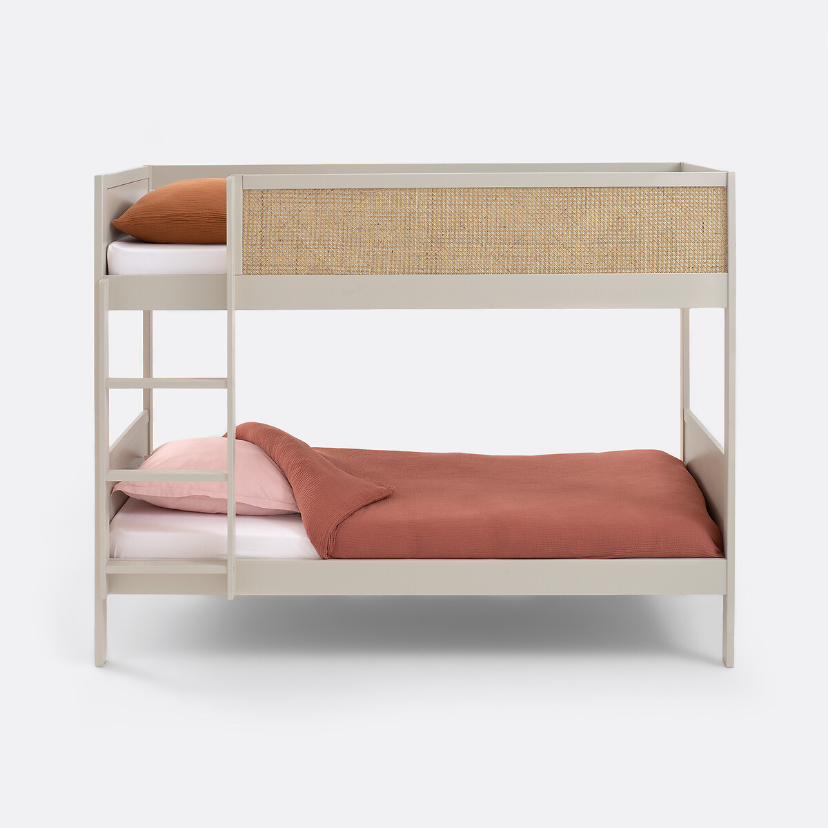 Beliches em palhina de rattan, Caneo branco-sujo, LA REDOUTE INTERIEURS