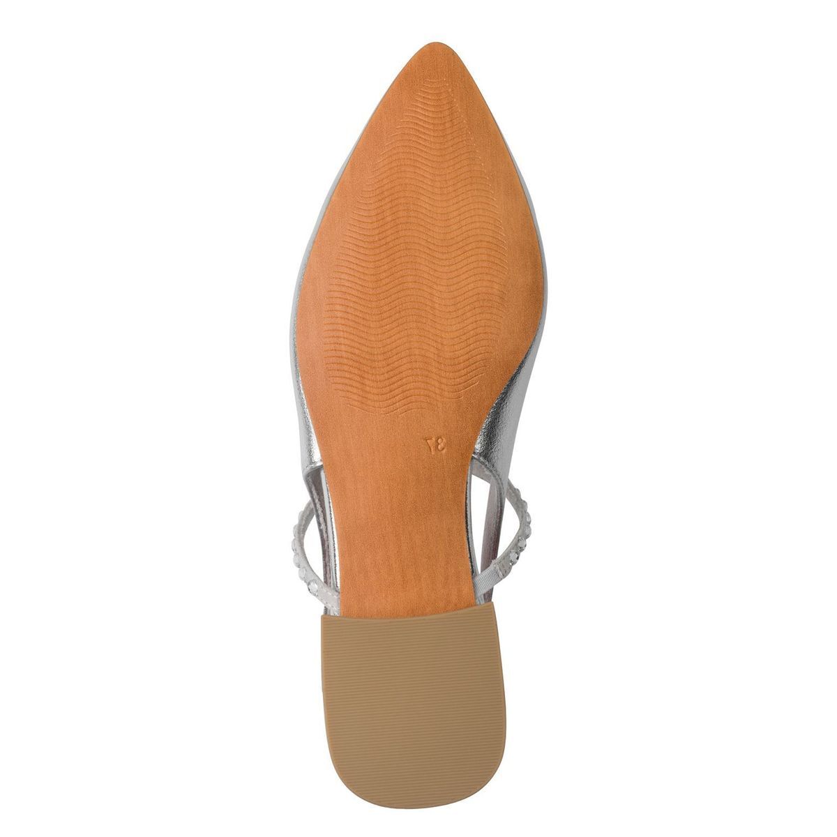 Ballerine talon bloc argent, MARCO TOZZI
