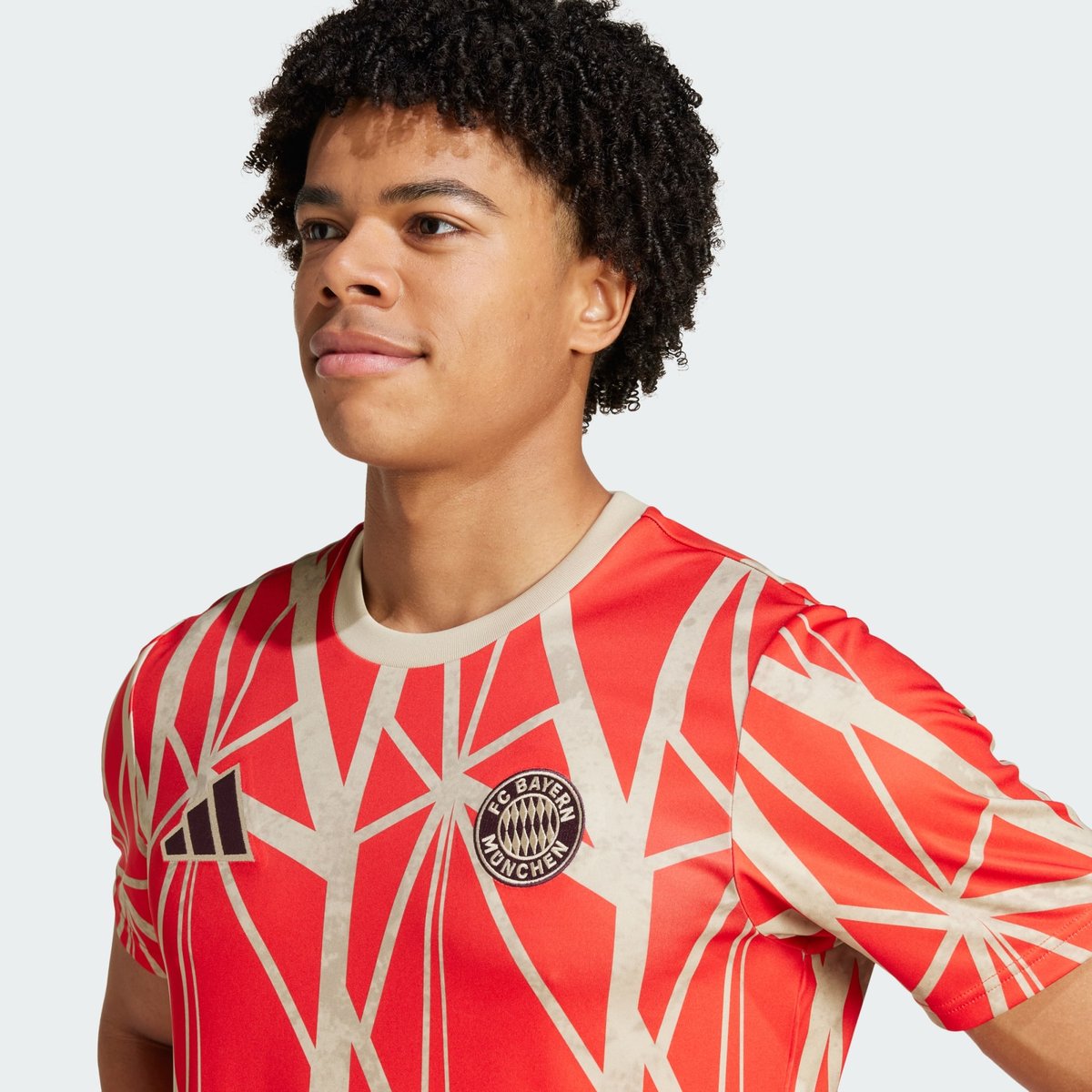 Maillot d’échauffement FC Bayern red, adidas Performance