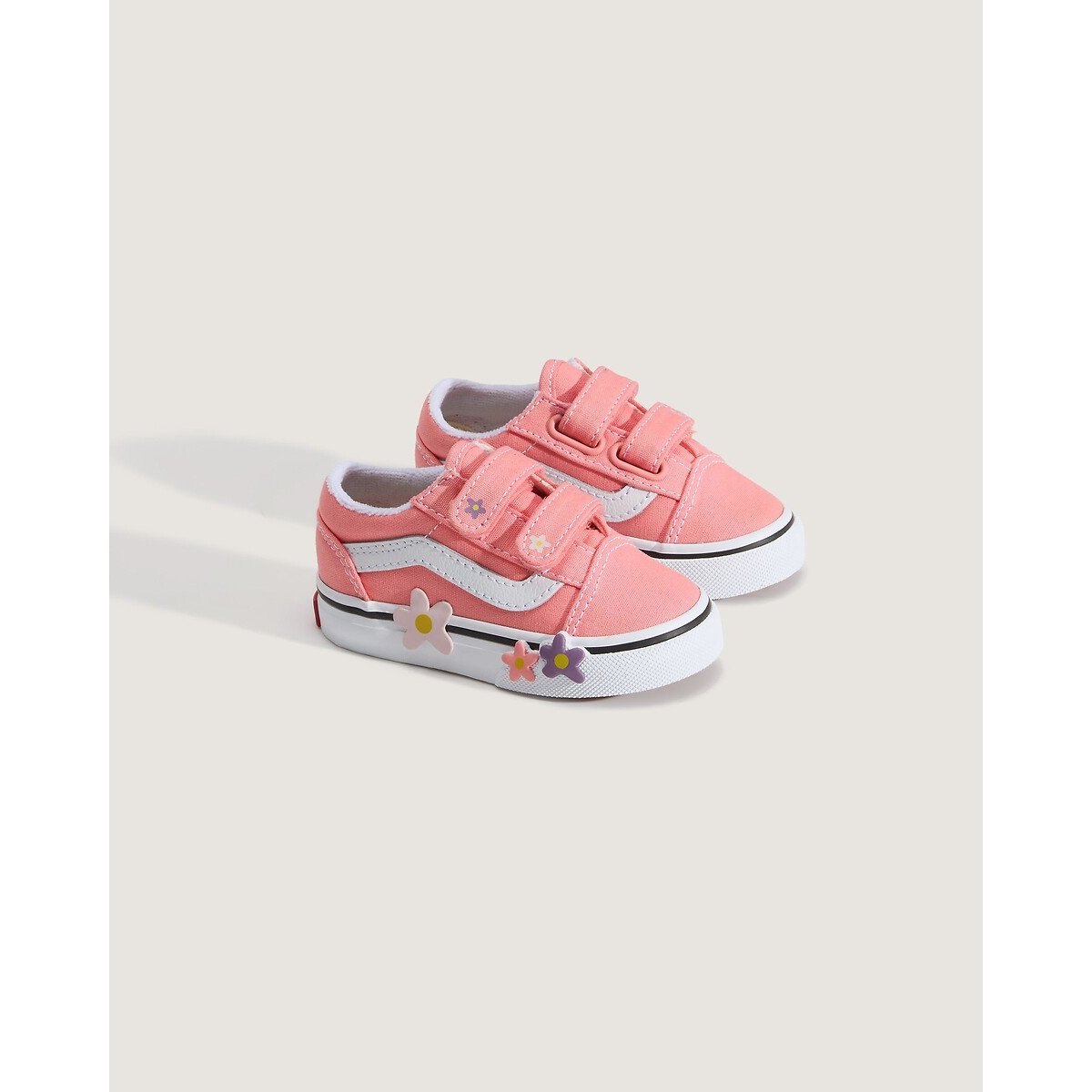Baskets basses à scratchs, TD OLD SKOOL V rose, VANS