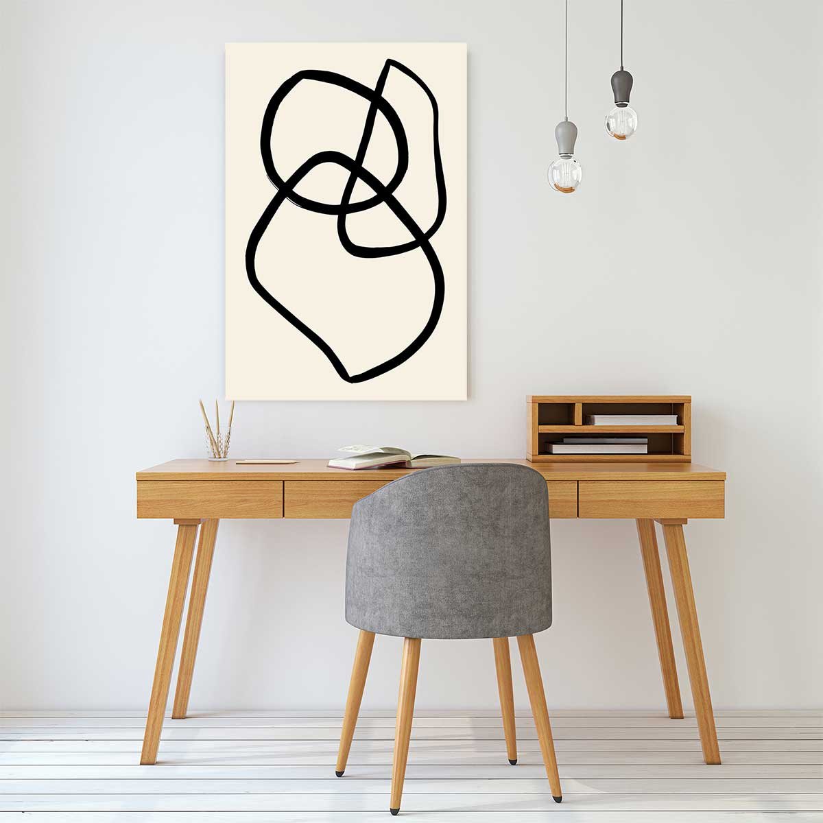 Tableau line art bold II tableau alu dibond, HEXOA