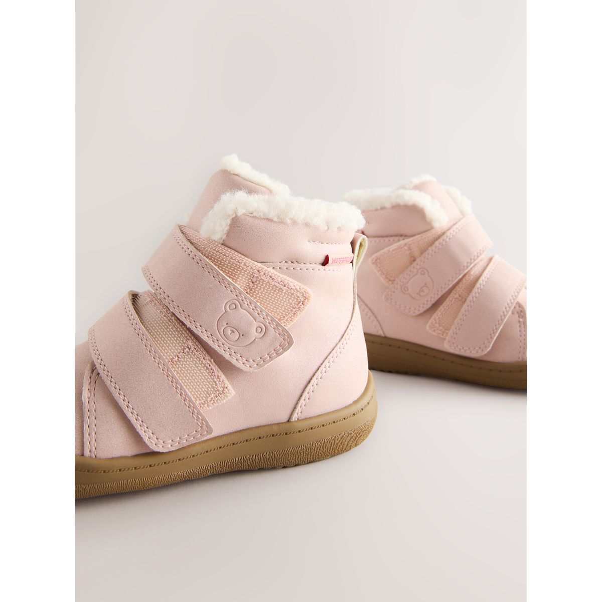 Bottines imperméables à scratch rose, NEXT