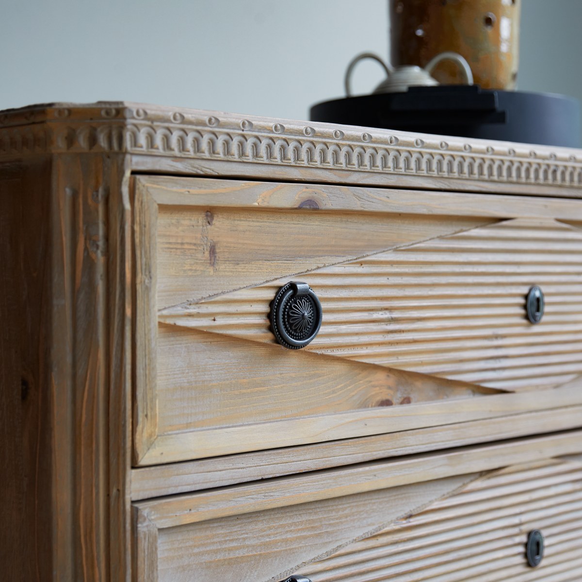 Commode en Pin massif, EMILY naturel, TIKAMOON