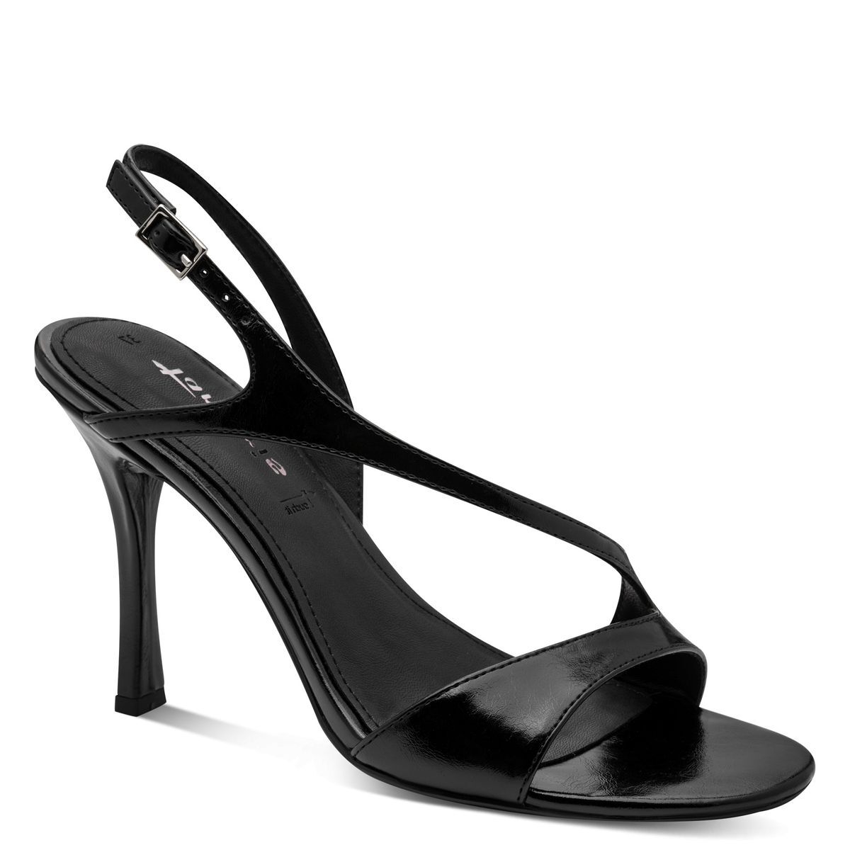 Sandale à talon en boucle noir, TAMARIS