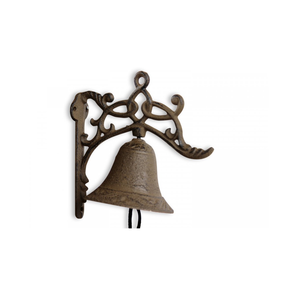 Cloche Fonte Marron 17x10.5x17.5cm marron, DECORATION D’AUTREFOIS