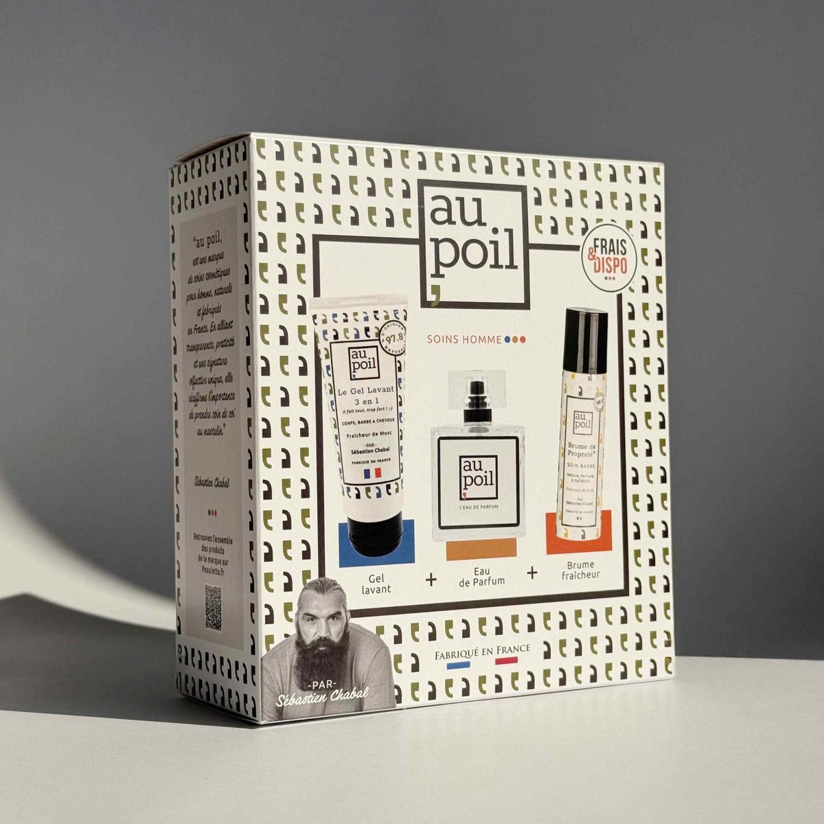 Coffret parfum et hygiène pour homme Frais & Dispo couleur unique, AU POIL