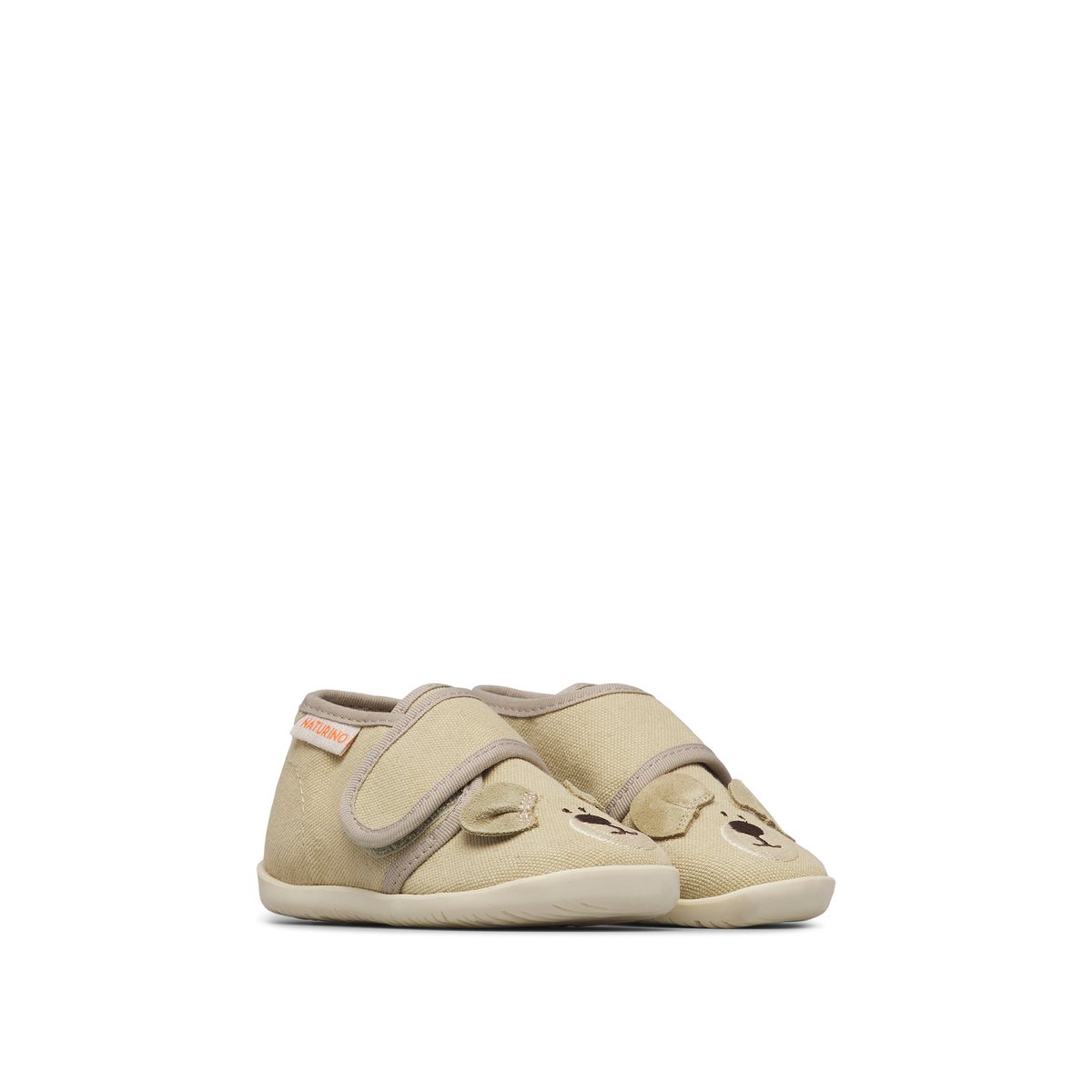 Chaussons en tissu BIDAIM 2 gris-, NATURINO