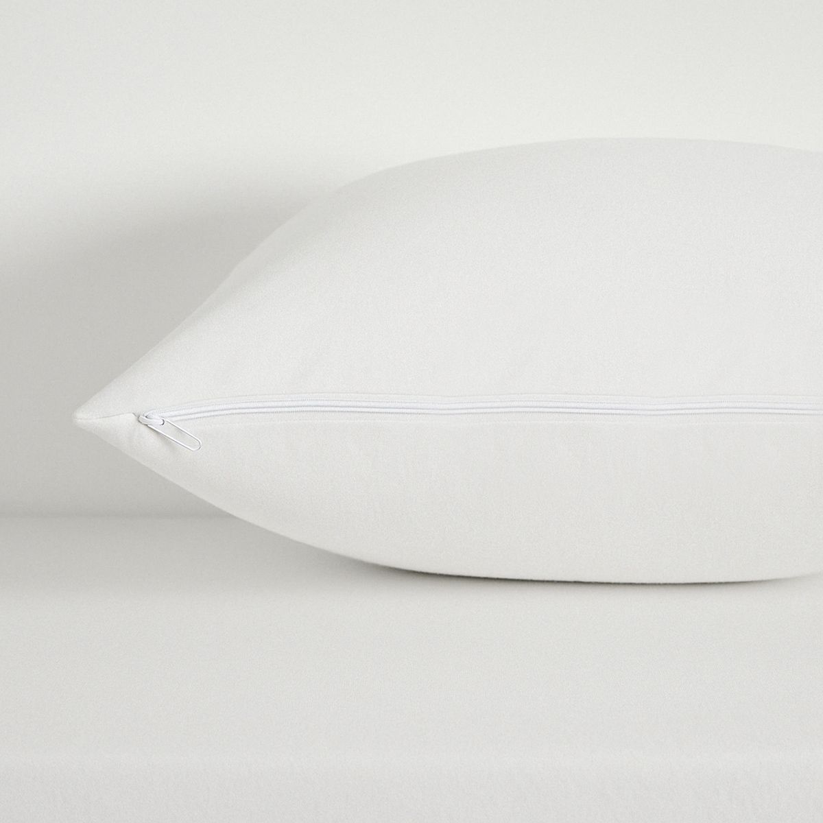 Protège Oreiller Zippé Prestige - Molleton 100% coton Anti-Acariens blanc, TRADITION DES VOSGES