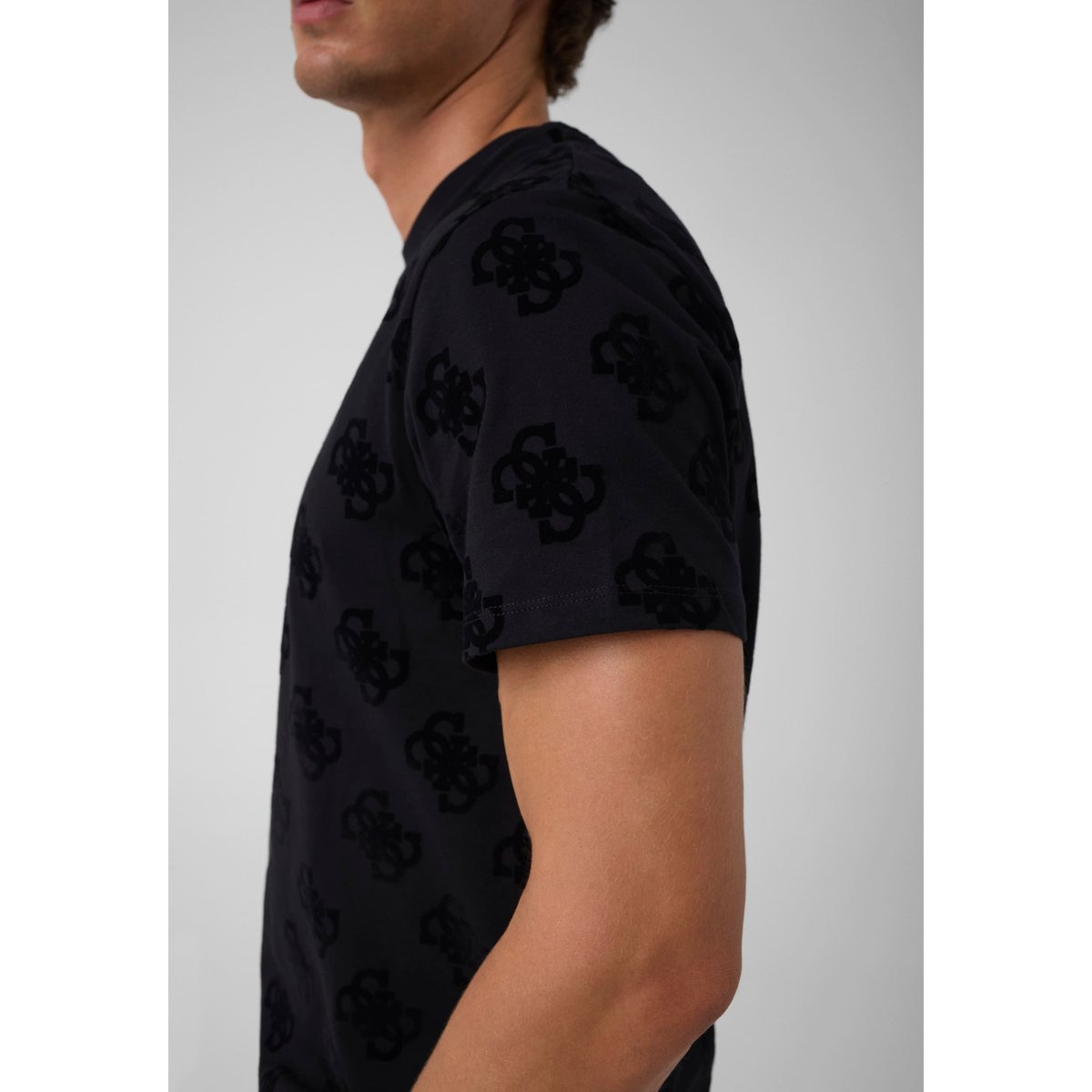 T-Shirt Avec Logo 4G Imprimé noir, GUESS