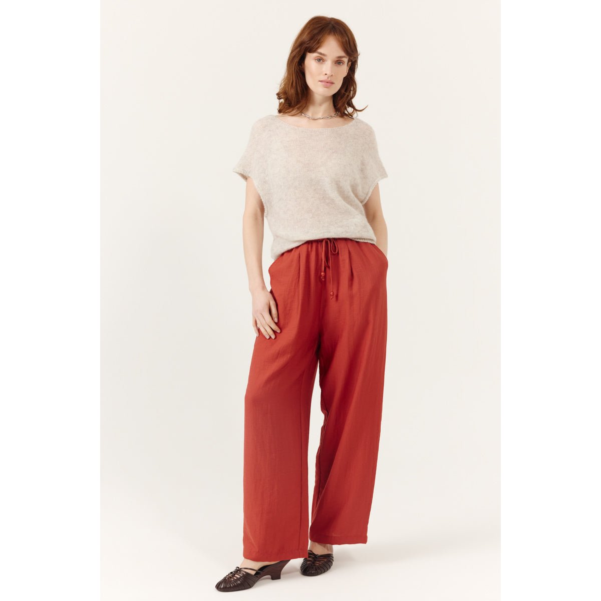 Pull manches courtes encolure bateau Azenia gray, ARTLOVE