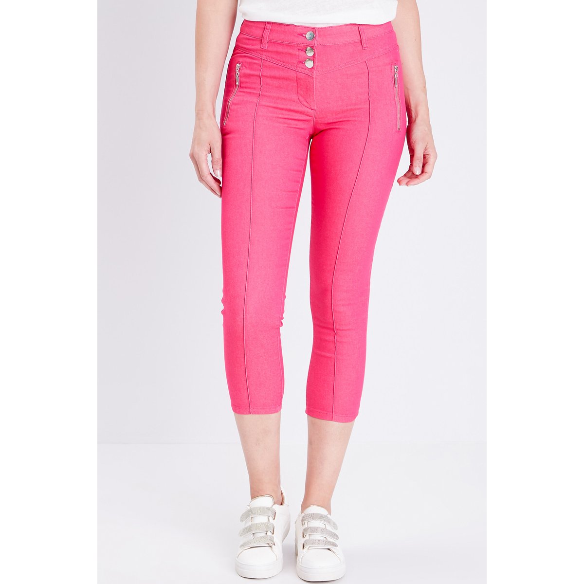 Pantacourt taille standard rose framboise, BREAL