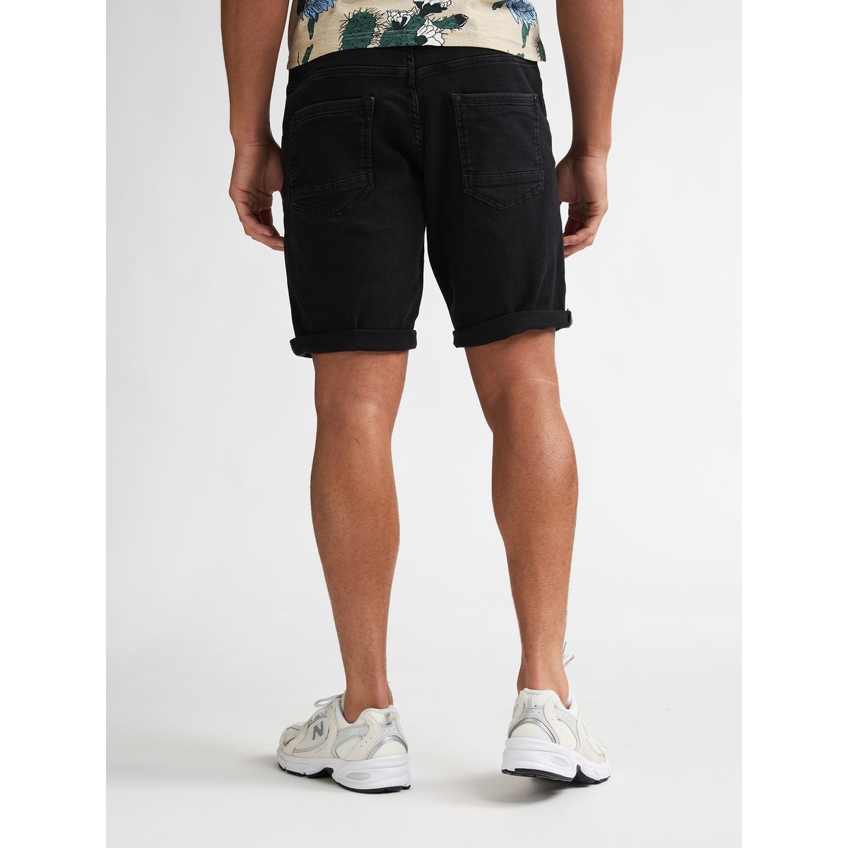 Bassano regular short en jean shockwave noir black stone, PETROL INDUSTRIES