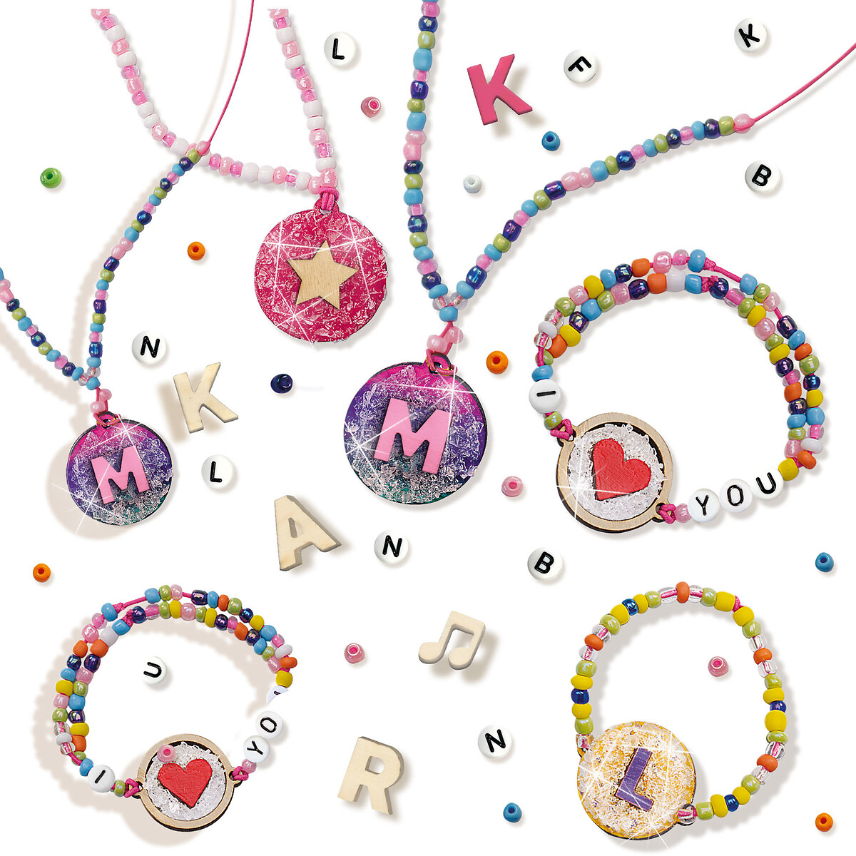 Brinquedo "Diamantes fáceis - Joalharia de letras", SES multicolor, SES