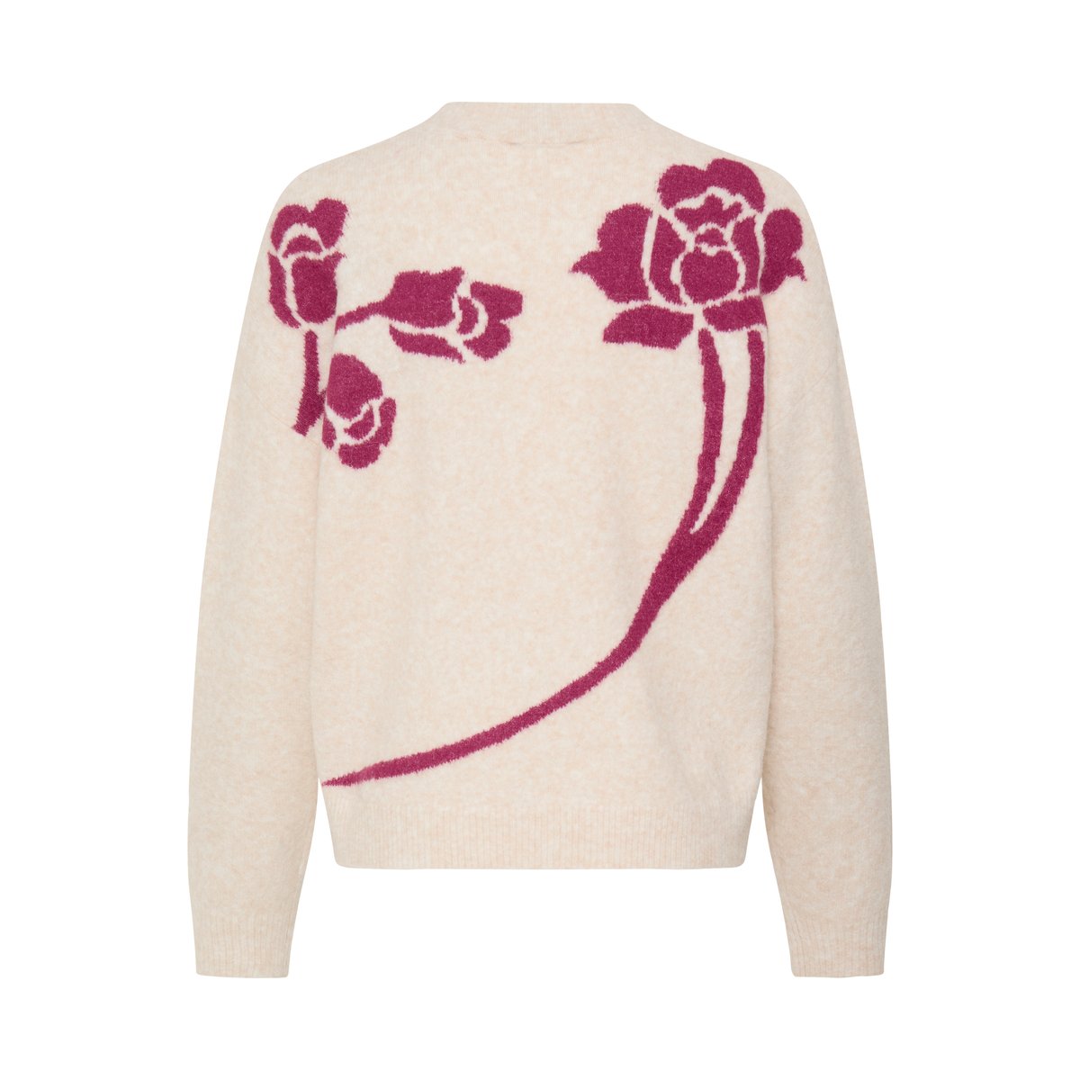 Á manches longues blanc birch/pink rose, B.YOUNG