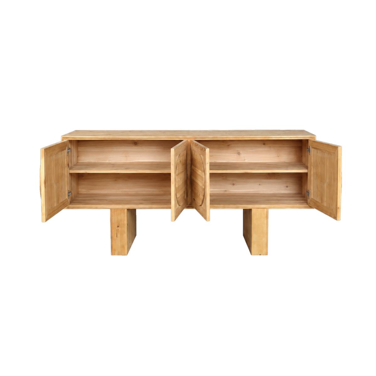 Buffet en bois recyclé SIGRID bois clair, MADE IN MEUBLES