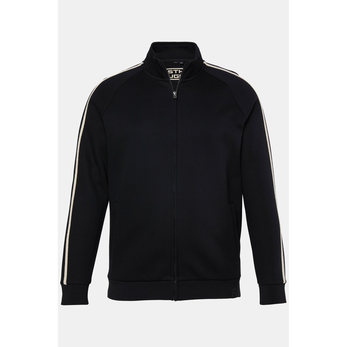 Veste en molleton décontractée noir, STHUGE