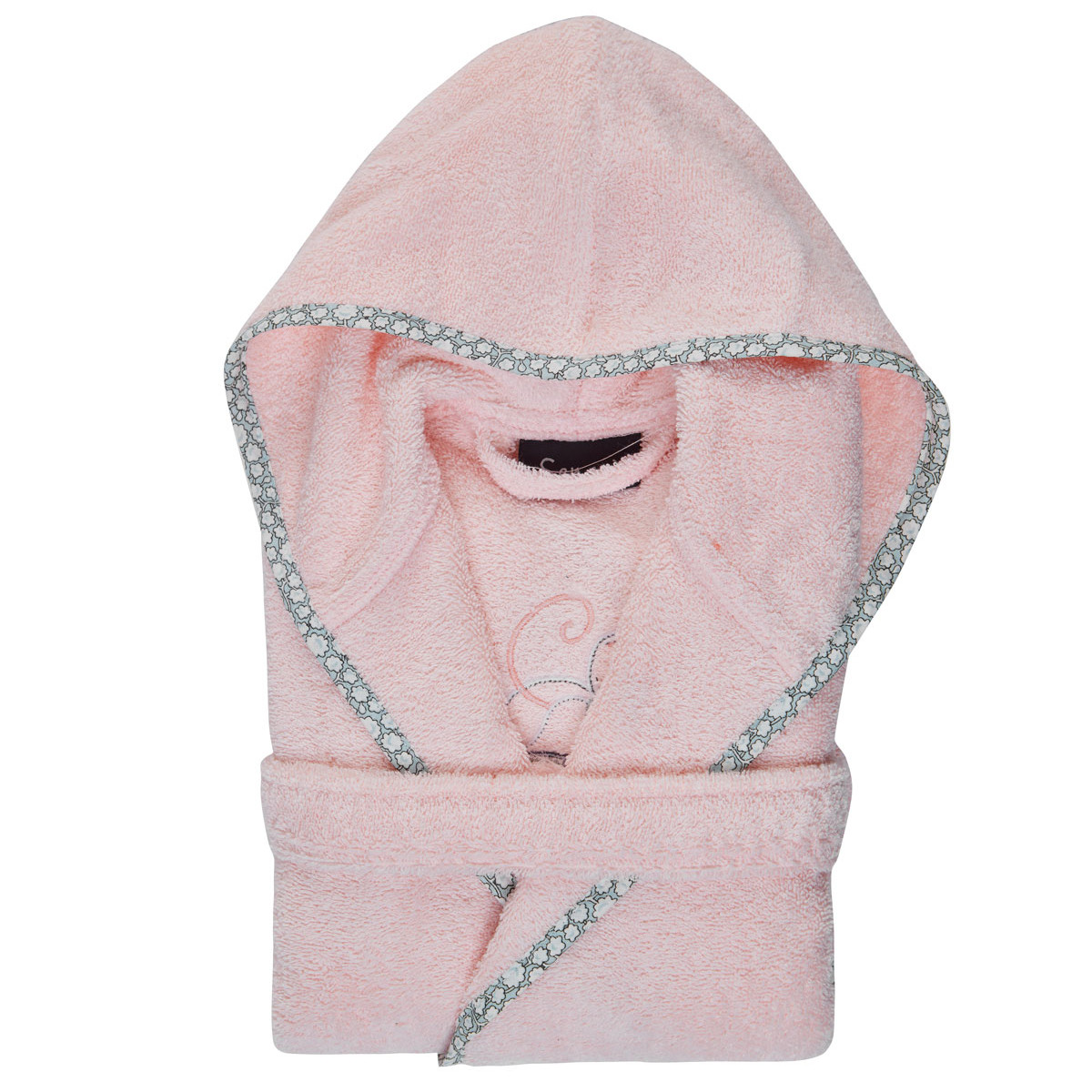 Peignoir de bain enfant 450 g/m² MOUSKETTE rose, SENSEI MAISON
