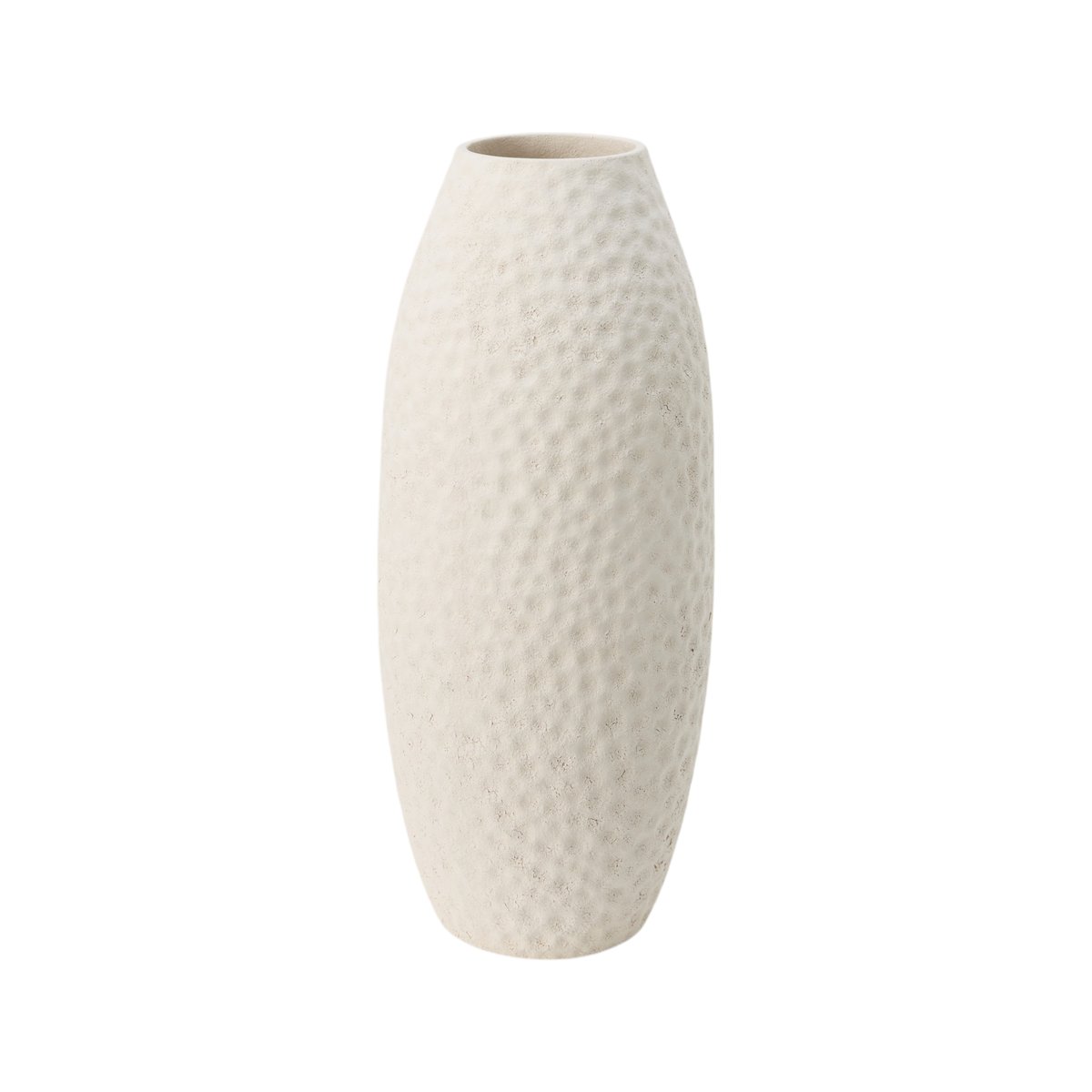 Vase céramique déco martelé 37 cm - SOLENE blanc, CAMIF