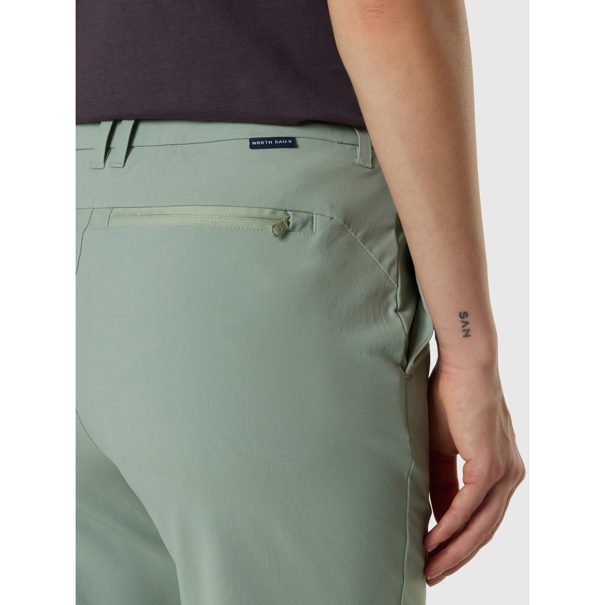 Chinos stretch slim vert iceberg, NORTH SAILS