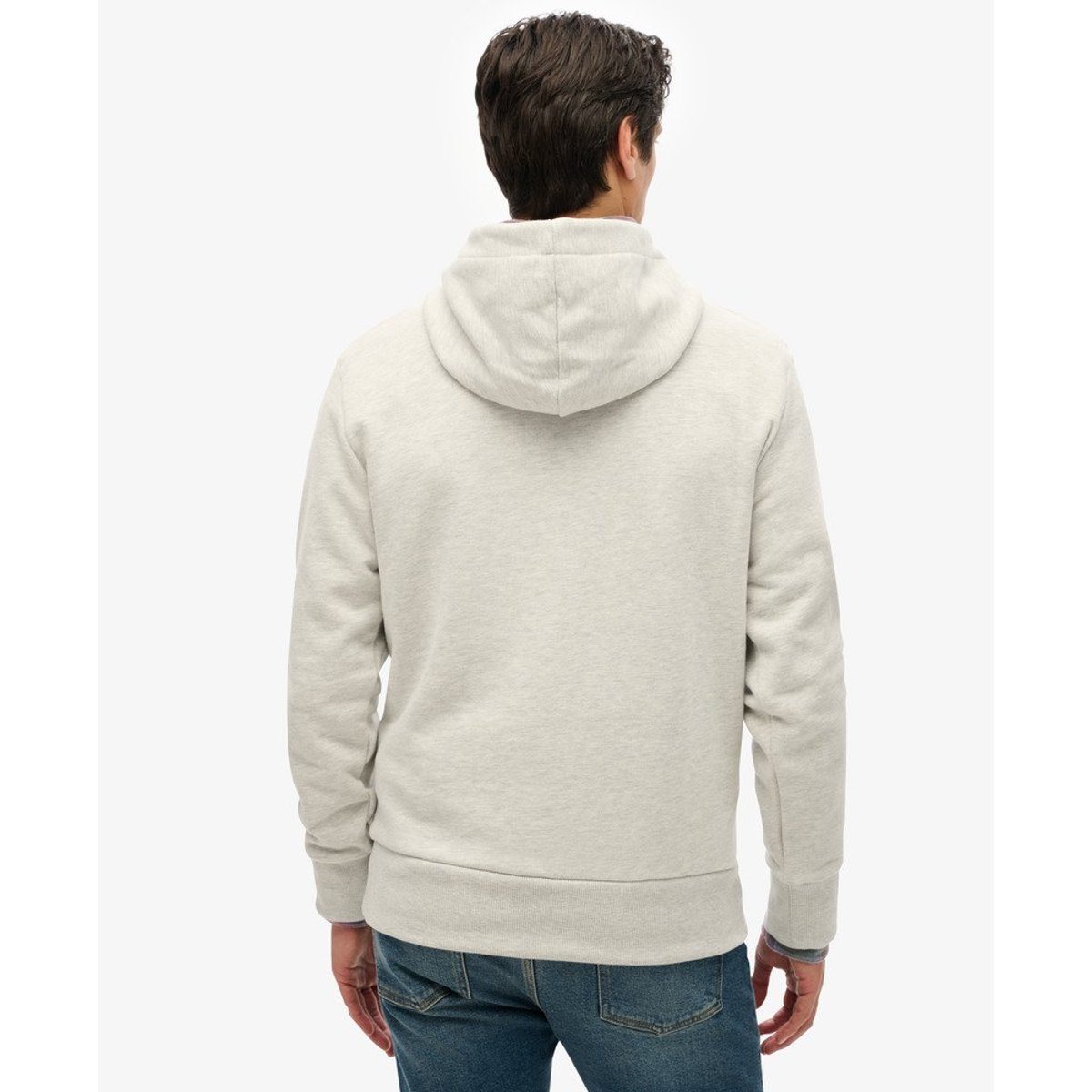 Sweat à capuche Vintage 90s Terrain gris glacier chiné, SUPERDRY
